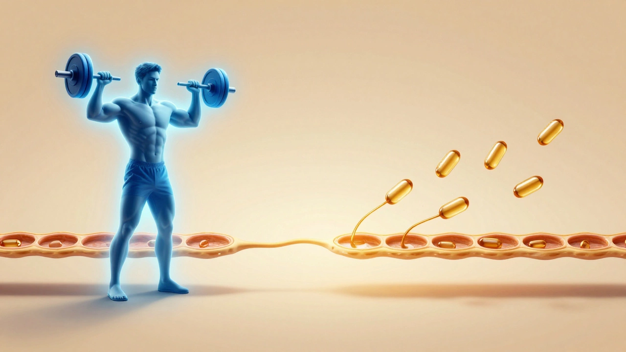 Два параллельных пути: креатин обеспечивает энергию, белок — восстановление, оба усиливают мышцы.