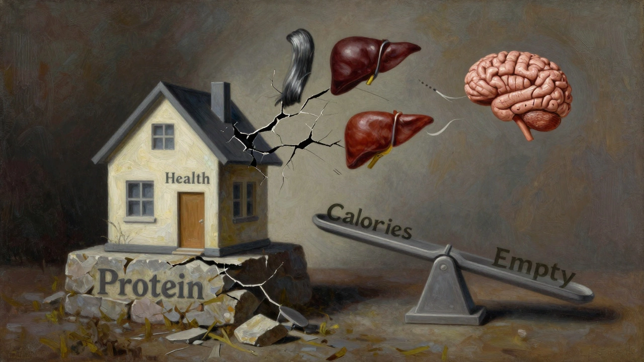 Крепление дома на разрушающемся фундаменте с символами здоровья