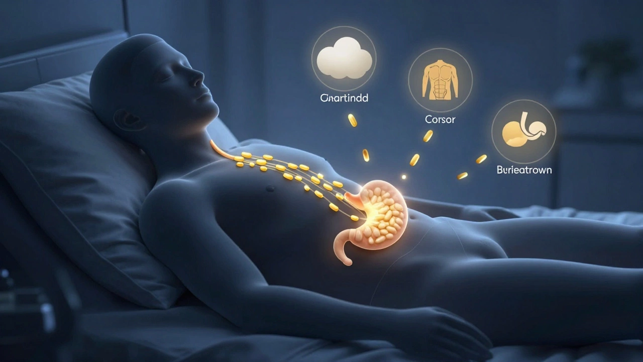 Схема тела во сне: аминокислоты из белка питают мышцы, блокируя разрушение и снижая стрессовые гормоны.