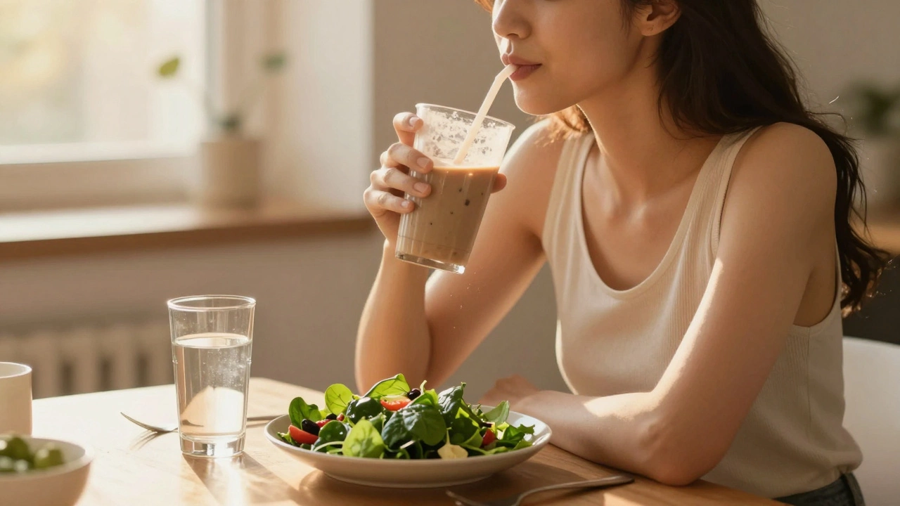 Потребление протеина с водой после еды для здоровья кишечника